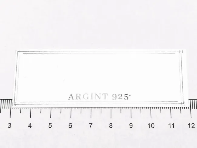 Cartonas suport bijuterii Argint 925 - 8.6x3cm (50buc)