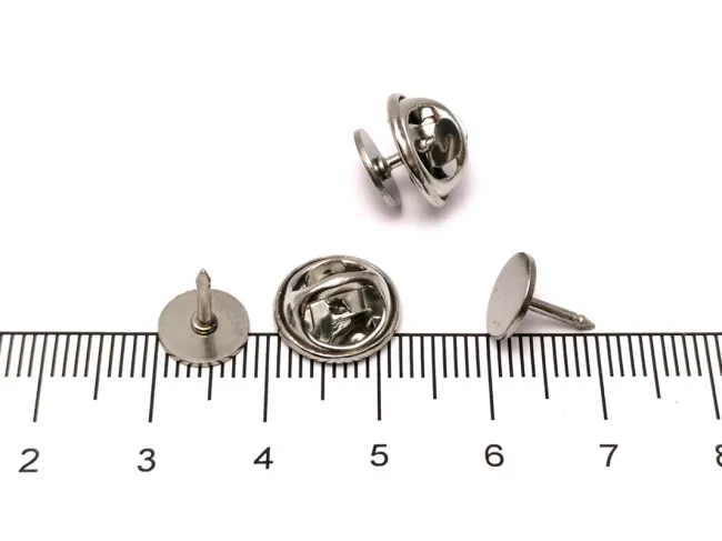 Baza rever/brosa otel inoxidabil 304 cu pin si fluturas 8mm
