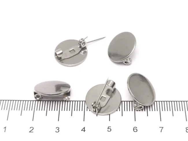 Baza pentru brosa otel inoxidabil 304 platou 14mm