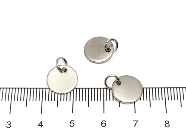 Charm otel inoxidabil 304 banut cu za 10mm