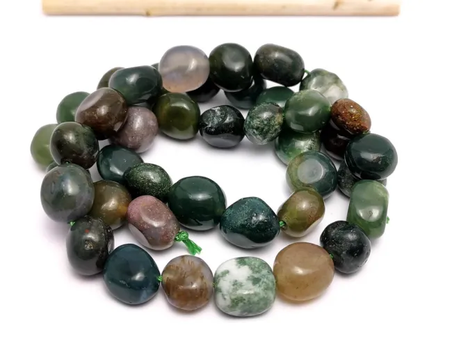 Sirag agate indian nugget 8~10mm