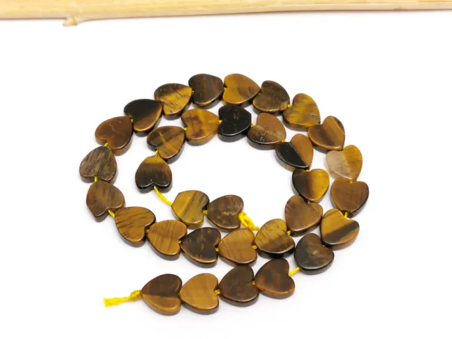 Sirag scurt ochi de tigru inima 6mm