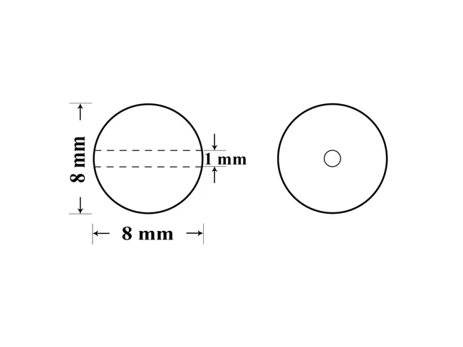 Perle preciosa maxima 8mm pearlescent cream (1buc)