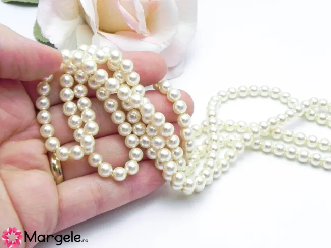 Perle preciosa maxima 6mm light creamrose (1buc)