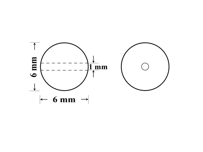 Perle preciosa maxima 6mm pearlescent white (1buc)