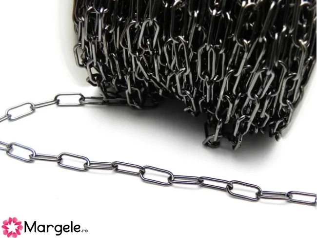 Lant 13x6mm negru (1m)