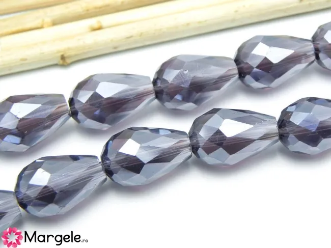 Cristal picatura 15x10mm indigo (1buc)