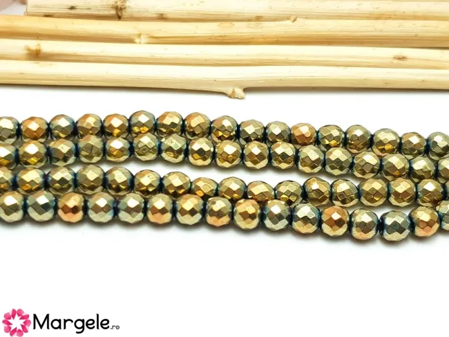 Sirag hematit fatetat 4mm rainbow