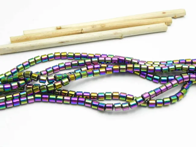 Sirag hematit rondele 4x3mm multicolor