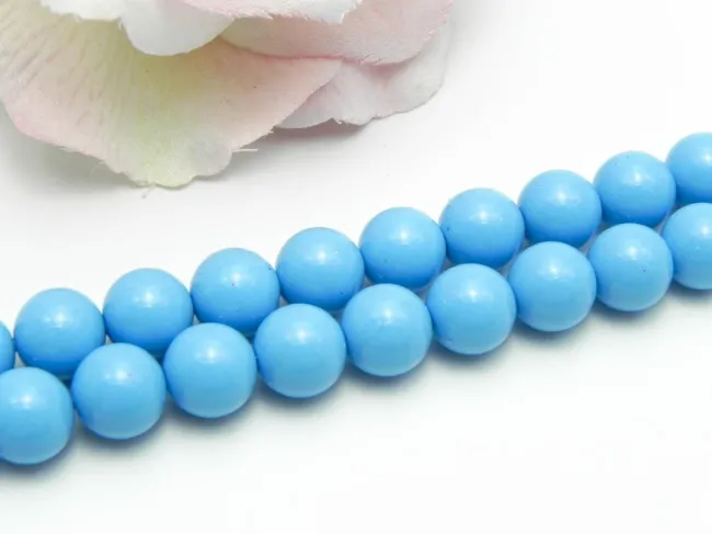 Perle preciosa maxima 10mm aqua blue (1buc)