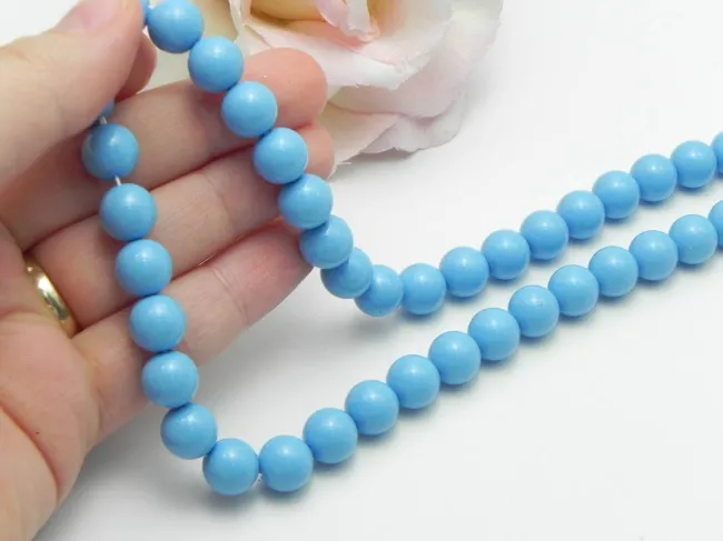 Perle preciosa maxima 10mm aqua blue (1buc)