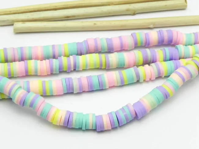 Sirag margele fimo 6x0.5~1mm mix