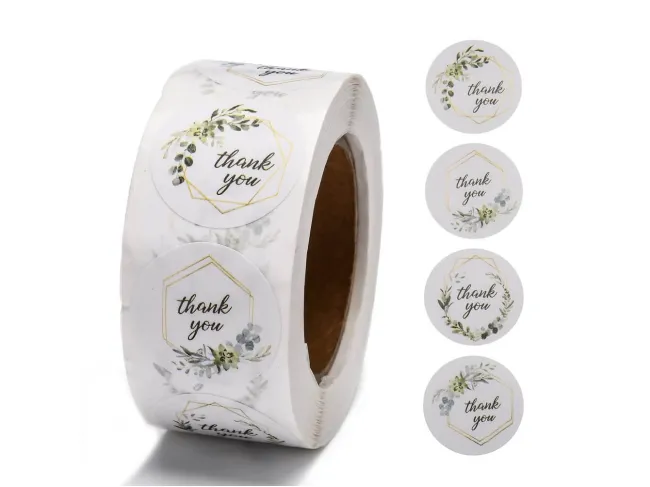 Rola sticker thank you