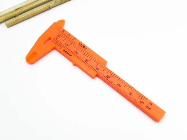 Subler plastic pentru masurat margele