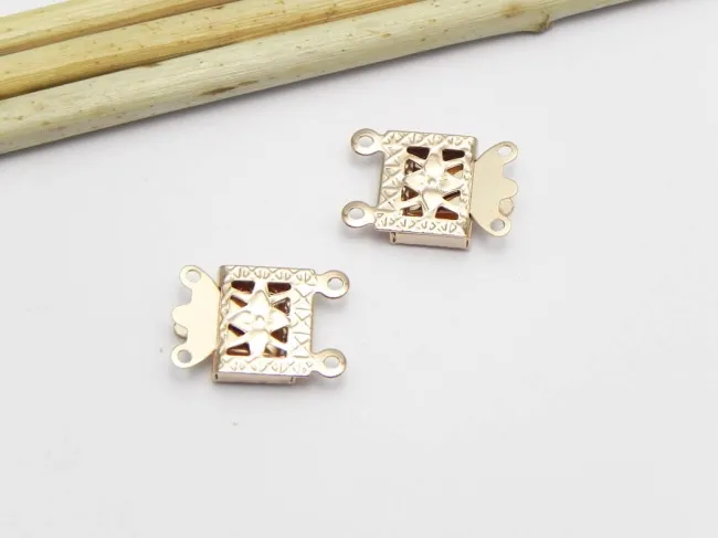 Inchizatoare otel inoxidabil 304 multisir rose gold 15x10mm