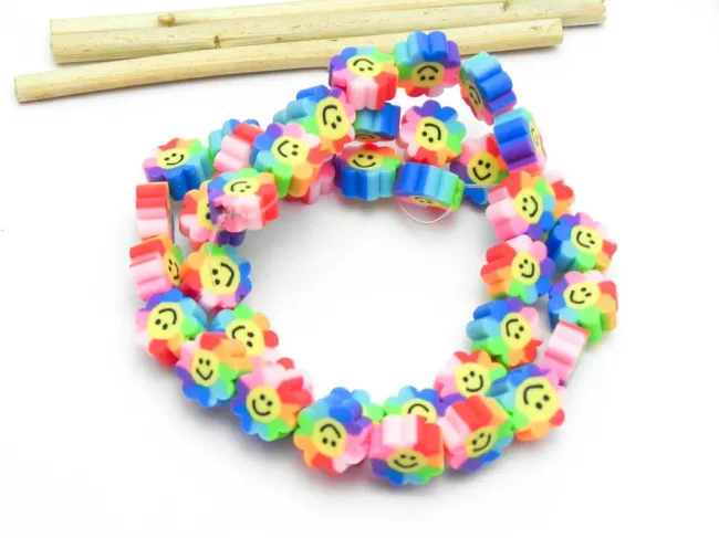 Sirag margele fimo 9mm smiley