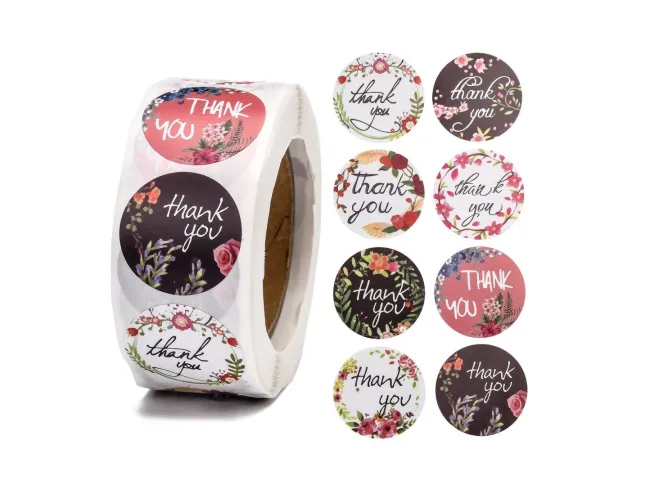 Rola sticker thank you