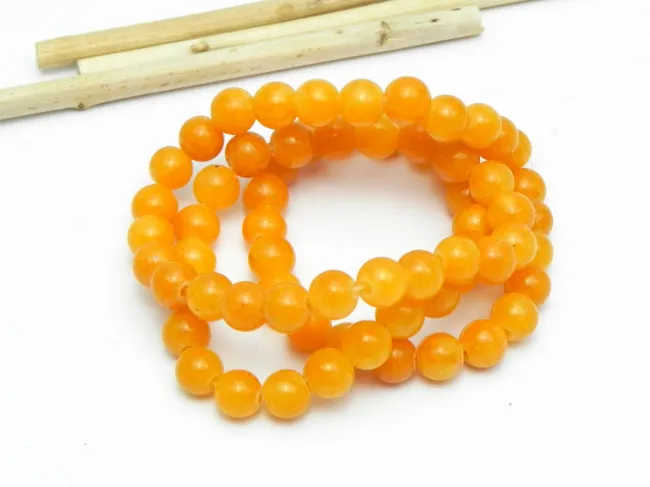 Sirag jad sfere 6mm orange