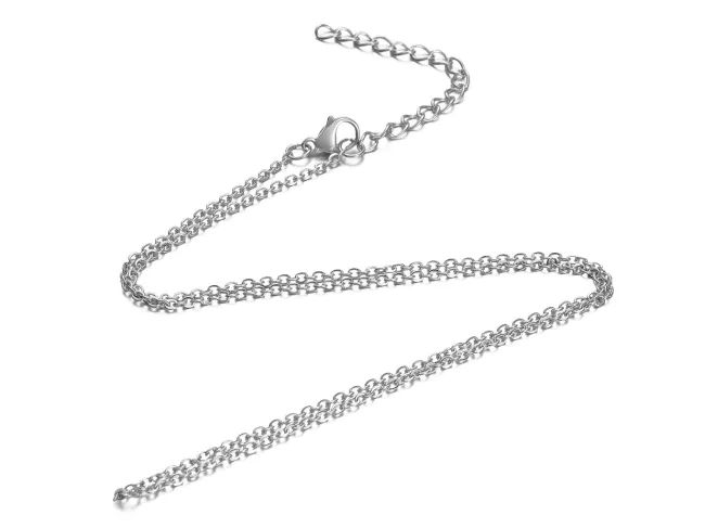 Lant otel inoxidabil cu inchizatoare si prelungitor 70cm