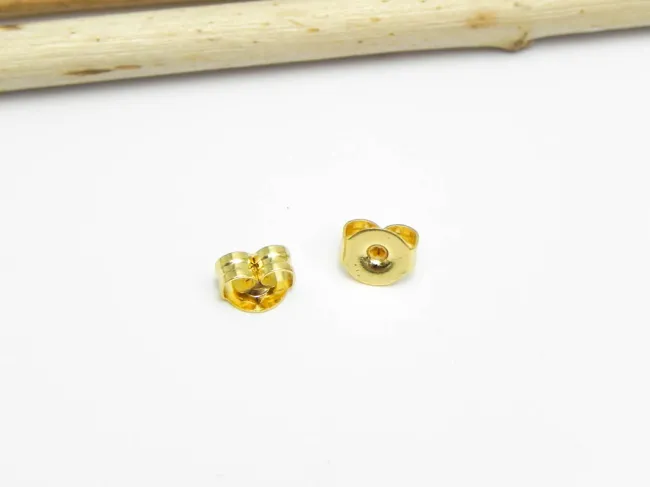 Opritor cercei otel inoxidabil auriu 5x4mm (2buc)
