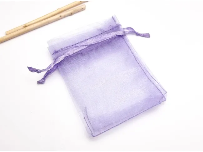 Saculet organza 9x7cm lavanda