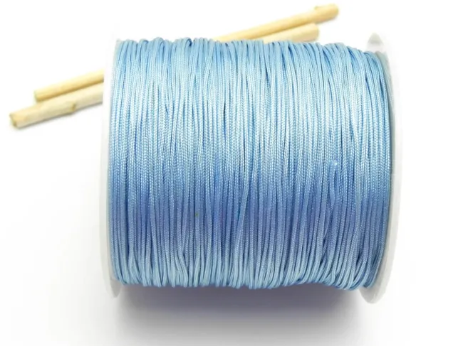 Snur cu nylon pentru bratari 0.8mm albastru (10m)