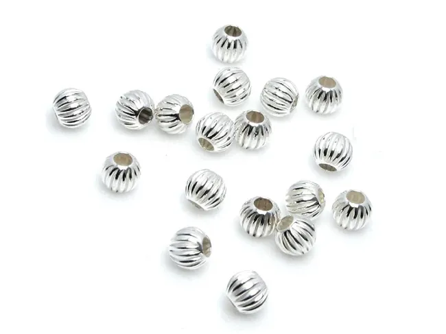 Biluta cu striatii Argint 925 - 3x2.5mm (1buc)