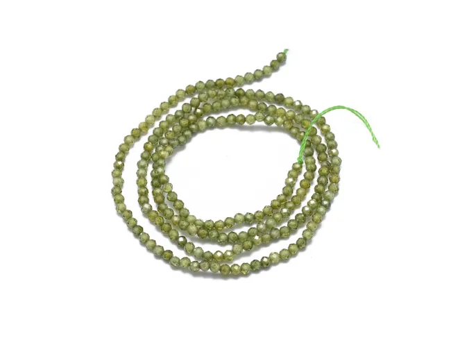 Sirag Cubic Zirconia sfere fatetate 2mm olive