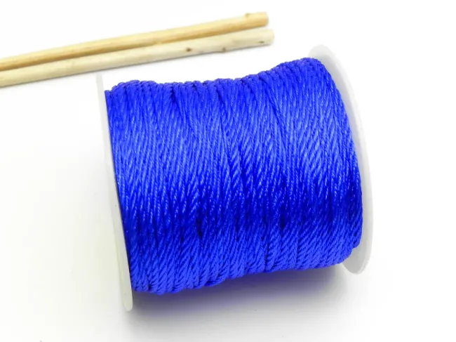 Rola snur impletit 1mm royal blue (45m)