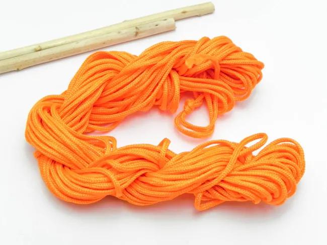 Snur cu nylon pentru bratari grosime 2mm portocaliu (12m)