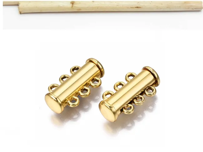 Inchizatoare magnetica cu 3 bucle 20x10x6mm auriu