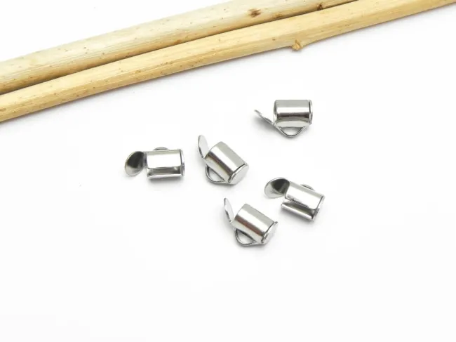 Capat miyuki/toho slide tube otel inoxidabil 6x5.5x4mm (2buc)