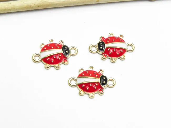 Link buburuza 17x12mm auriu