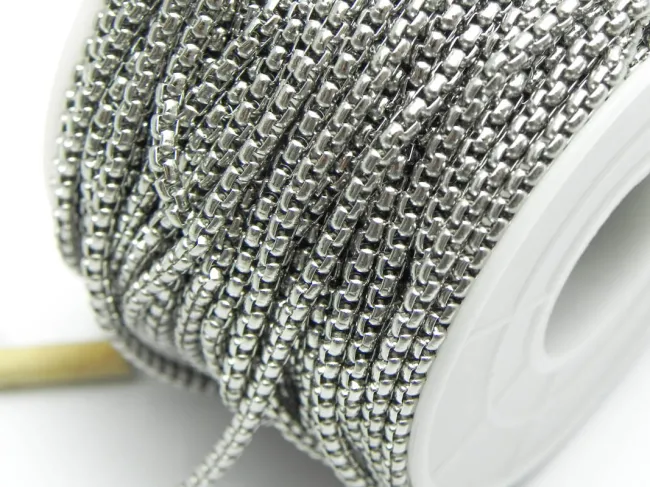 Lant otel inoxidabil 304 - 2.5x2.5x1.2mm (1m)