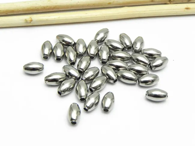 Margele otel inoxidabil 304 oval 7x4mm (1buc)