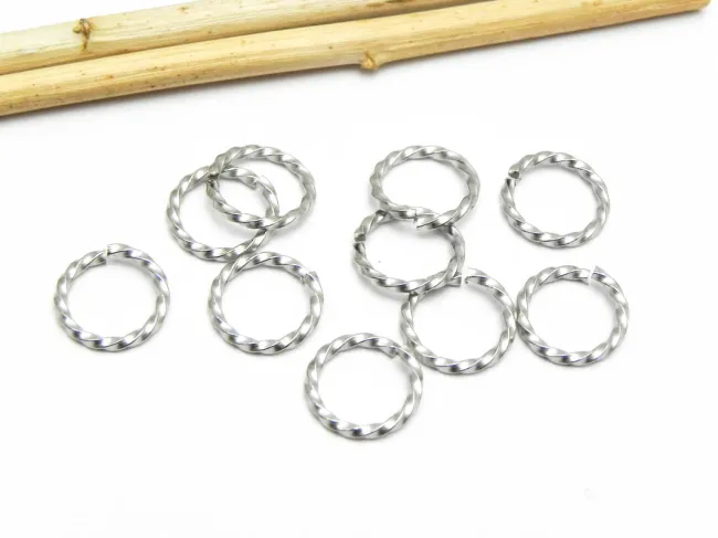 Zale otel inoxidabil 304 texturat 10mm, grosime 1mm (1buc)