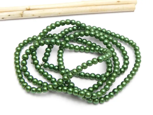 Perle de sticla 3mm verde (sirag)