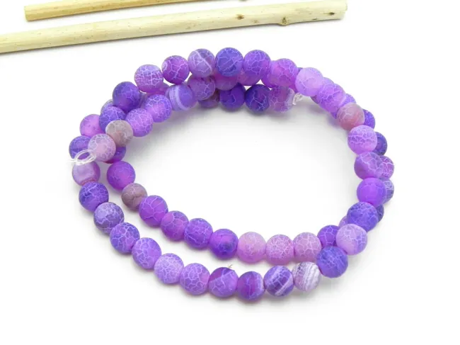 Sirag agate frosted 6mm mov