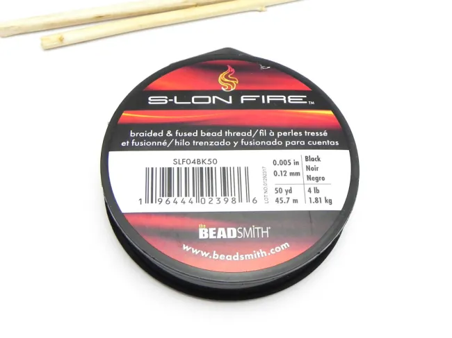 Ata S-lon Fire ata pentru insirat margele black 0.12mm (45m)