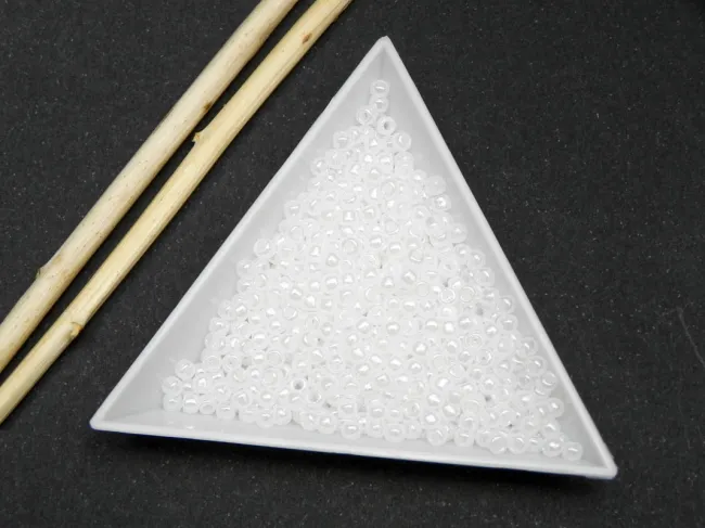 Toho rotunde 8/0 : opaque rainbow white (5g)