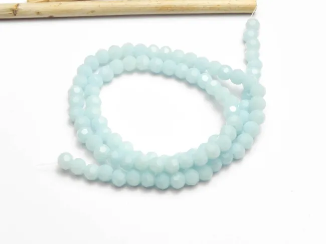 Margele cristal rotund fatetat 4mm aqua opac (sirag)