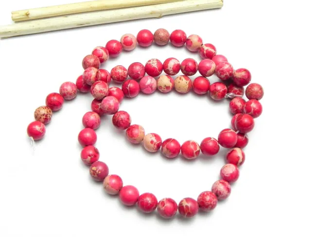 Sirag Jasp imperial sfere 6mm rosu