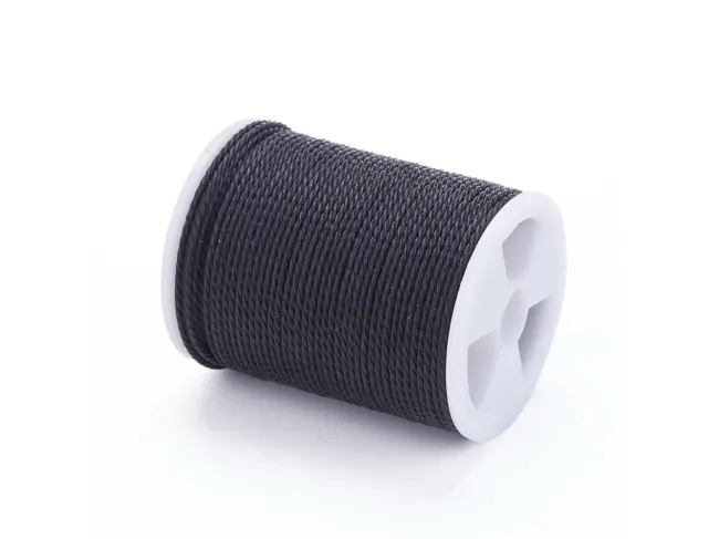 Rola snur nylon impletit grosime 1mm negru (11m)
