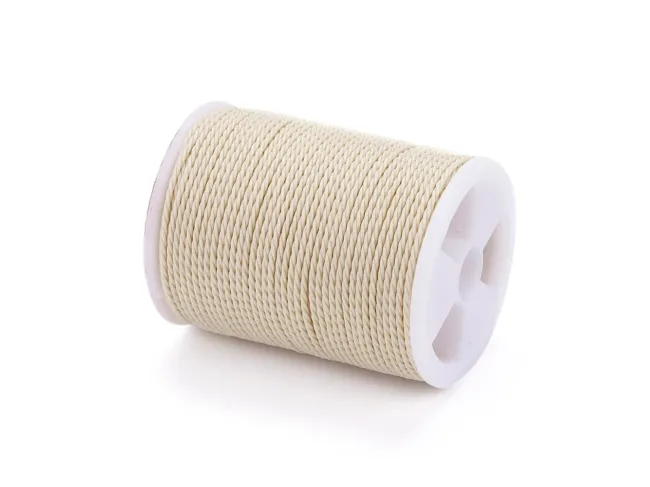 Rola snur nylon impletit 1mm bej (11m)