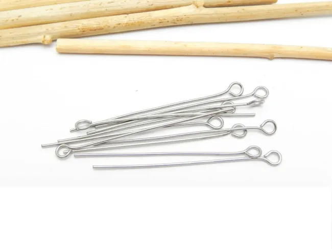 Ace cu bucla otel inoxidabil lungime 3cm, grosime 0.6mm (150buc)