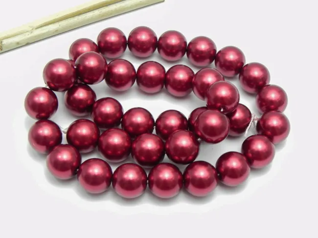 Perle de sticla calitate a 12mm bordo (sirag)