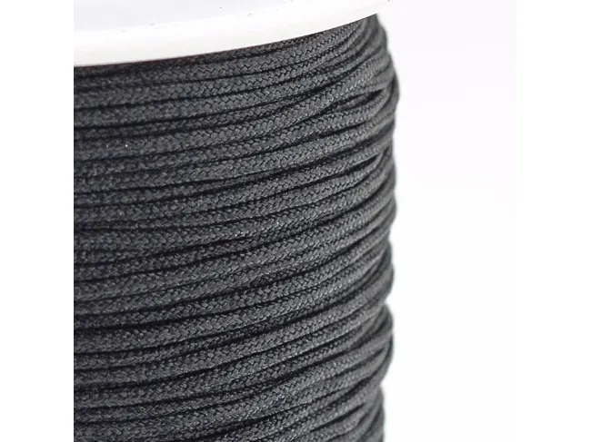 Rola snur nylon pentru bratari grosime 1~1.2mm negru (260m)