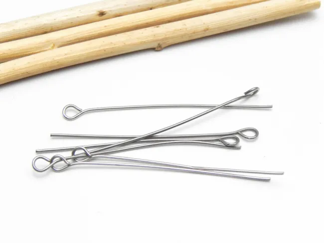 Ace cu bucla otel inoxidabil lungime 4cm, grosime 0.6mm (50buc)