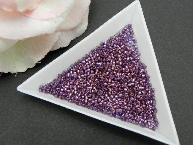Miyuki delica 11/0 lavander blue gold luster (5g)