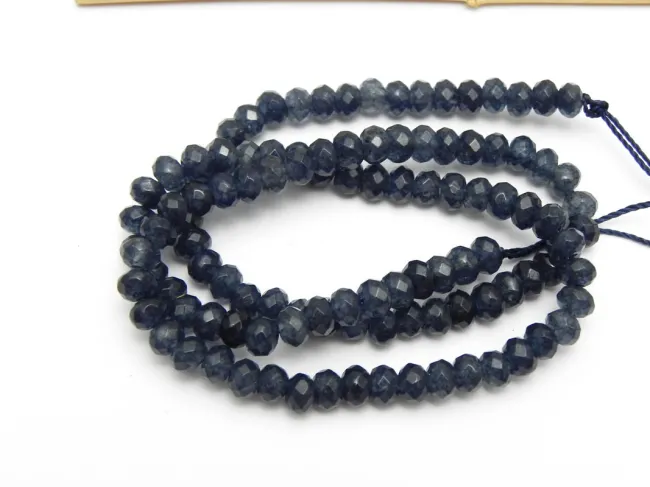 Sirag jad rondel 4x3mm midnightblue